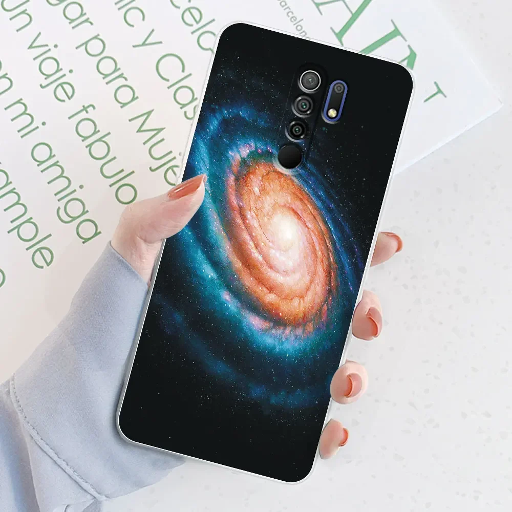 Elegant Watercolor Marble Transparent Silicone Soft TPU Case for 6.53-inch Smartphones - Protective Bumper Back Cover