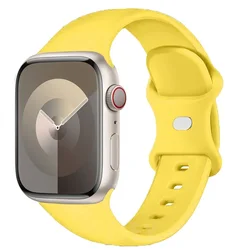 Silicone Sport Band for Smartwatch - Versatile and Durable Strap Bracelet (Yellow 18)