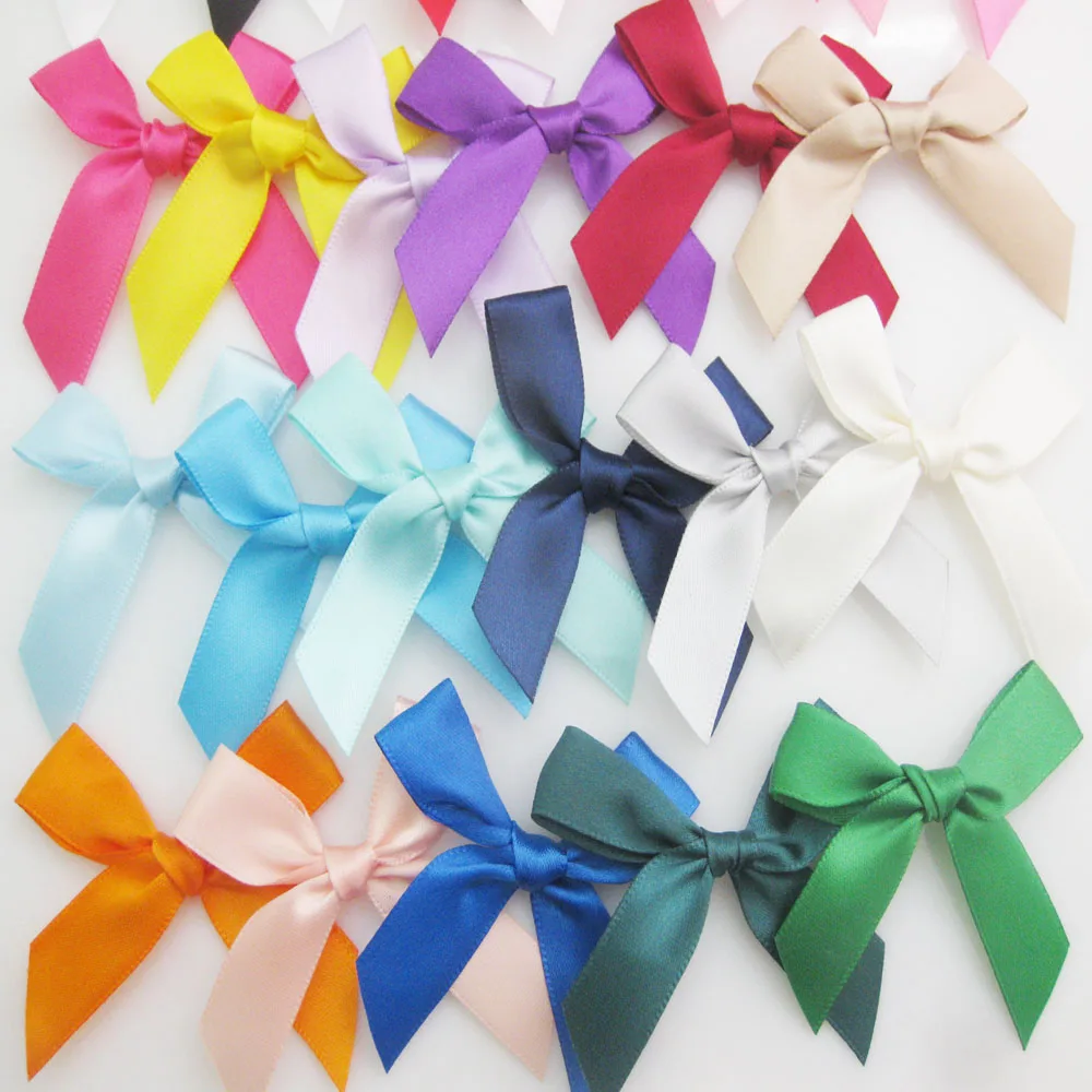 Ribbon Bows 5/8" Satin 6CM-7CM Multicolors 50Pcs Apparel Headwear Accessories Craft Ornaments satin ribbons,ribbon supplies,satin ribbon
