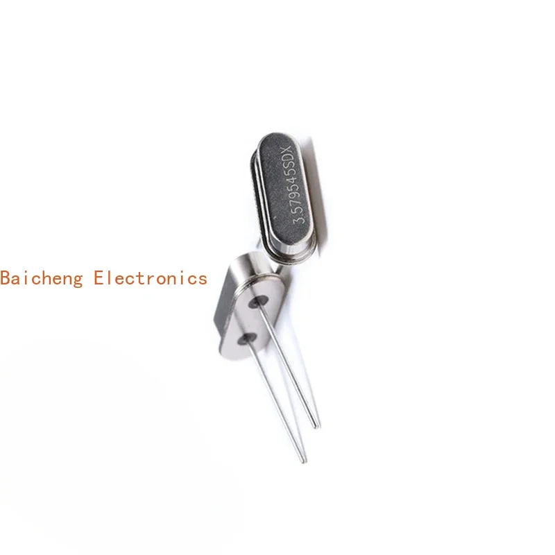 10pcs HC-49S 패시브 크리스탈 발진기 세라믹 석영 공진기 DIP 3.579545MHz 3.579545 MHz 전자 키트 HC 49 HC-49