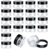 12PCS Plastic Cream Jars Sample Beauty Containers with Leak Proof Wide Mouth Travel bottle for Toiletries Cream 2/3/5/10/15/20ml 1