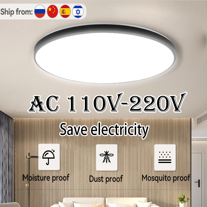 

Led Ceiling Lamp AC 110V-220V Modern Ceiling Panel Light 18W 30W 40W Fixtures For House Living Room Bedroom kitchen Lighting