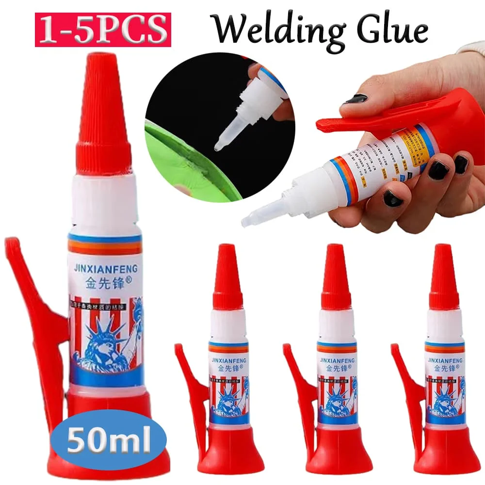 1-5PCS 50ml Welding Glue Paste Adhesive Fast Welding Repair Glue Versatile For Metal Wood Glass Jade Welding Repair Glue Filler