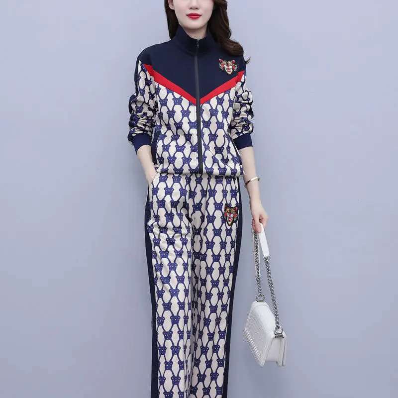 GODDESS High-quality temperament women's suit spring and autumn new youth fashion trend relaxed leisure sports two-piece set