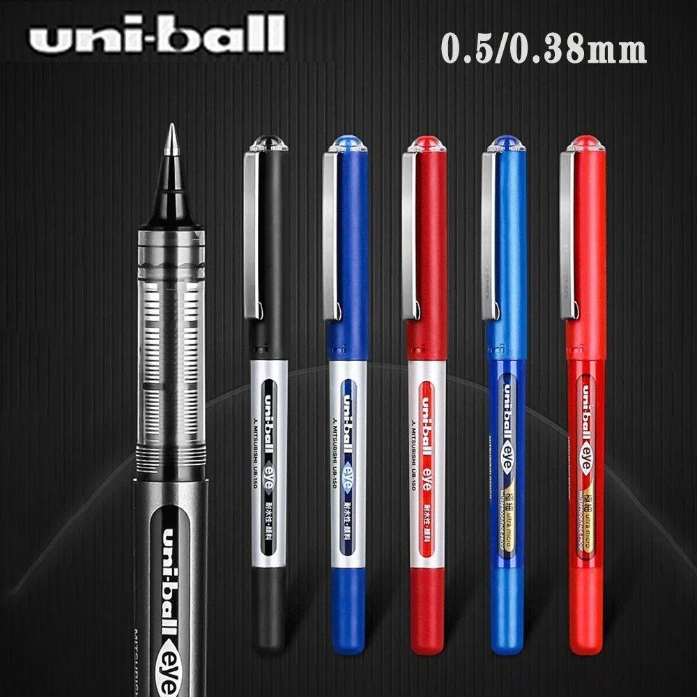 Uni Subishi UB-150 Neutral Direct Liquid Ball Pen 0.5mm/0.38mm Waterborne Carbon Bead Signing Pen for Office and Student Use as14038bvh m1 fan 140 140 38mm for asic two ball 12v 2 8a 3600rpm 270cfm 27 95 mmh2o 5557 4pin molex oem 52