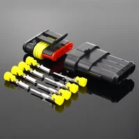 2-5sets Kit 2 pin 1/2/3/4/5/6 pins Way AMP Super seal Waterproof Electrical Wire Connector Plug for car waterproof connector - Image 5