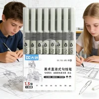 5/8Pcs Fine Line Manga Art Pens, Professional Sketch Markers for Artist Drawing, Illustration, Calligraphy & School Kit 4