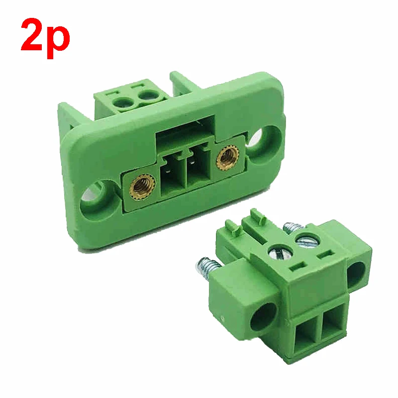 1Set 15EDGWC Pitch 3.81mm 2P/3P/4P/5P/6P/8P/9P Pluggable Terminal