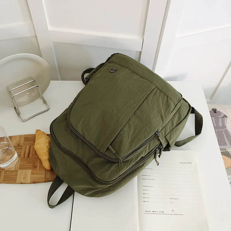 حقيبة ظهر كاجوال للنساء خفيفة الوزن ومقاومة للماء للسفر، حقيبة نسائية ذات سعة كبيرة، حقيبة ظهر مدرسية للبنات في الكلية