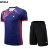 2024 Summer New Badminton Competition Jersey Fan Jersey Men's Badminton Jersey Set Fashionable Breathable Player Same Jersey 2
