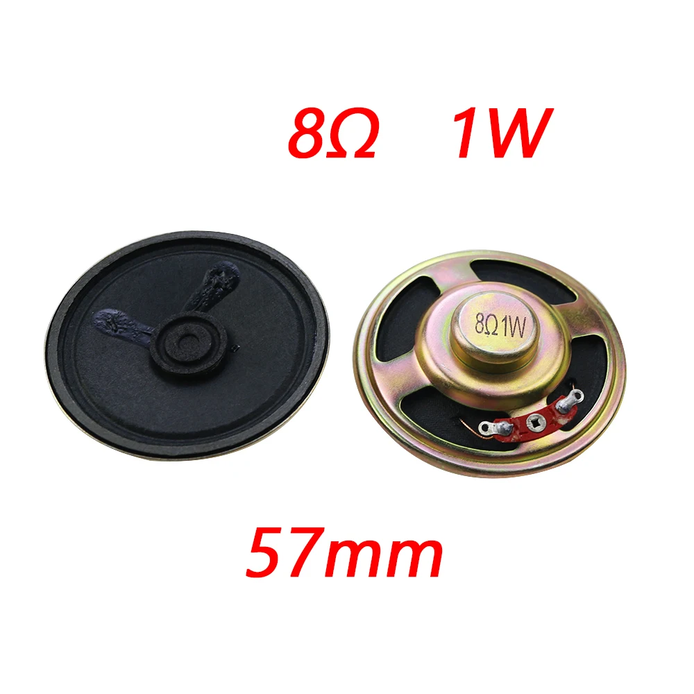 오리지널 초박형 미니 스피커, 라우드 스피커, 8 옴, 8, 1 와트, 1 W, 8R 직경, 30mm, 40mm, 50mm, 57mm, 66mm, 77mm, 2 개, 신제품