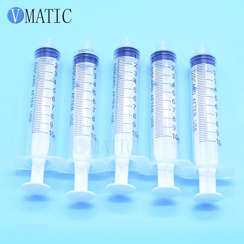 Non Sterilized 10ml/10cc Luer Lock Dispensing Plastic Manual Syringes