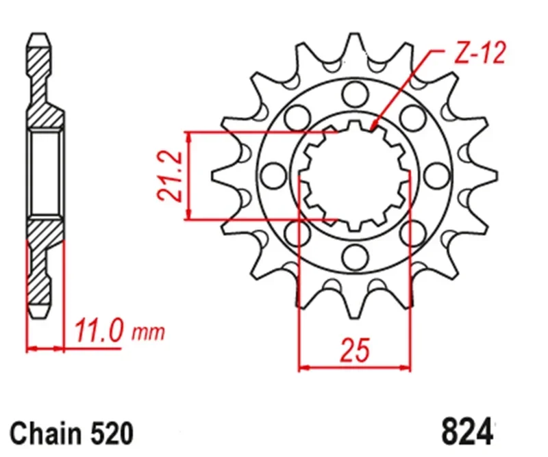 520 Motorcycle Front Sprocket Pinion For Husqvarna Off Road 250 300 310 410 450 510 570 610 630 CR TE TC WR Enduro SMR