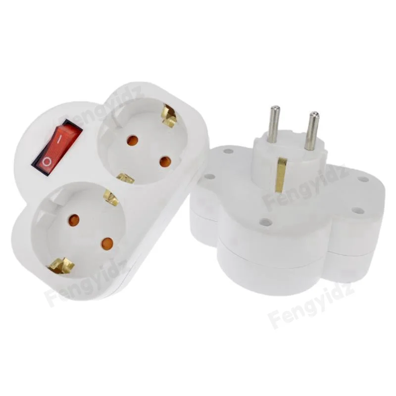 European Conversion Plug 1 TO 2 1to 3 Way Socket Adapter EU Standard 16A Travel Plug Extended socket plug adapter,eu plug adapter,wall socket extender,power adapter,socket extender,eu socket converter,power plug adapter,plug converter