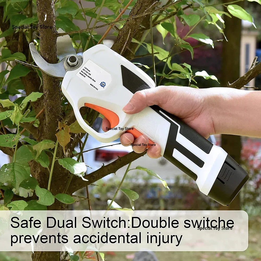 Portable Cordless Garden Pruning Shears Battery Powered 7.2V Electric Branch Cutter 3