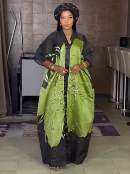 Abiti africani per le donne Abaya Abbigliamento tradizionale africano Dashiki Abiti Ankara Abito Abito lungo caftano musulmano 2025 1