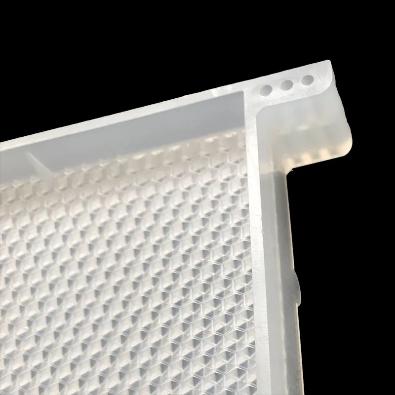 2pcs 48.5*23.5 Apis mellife plastic beewax beehive foundation sheet with frame make comb honey foundation beehive equipment