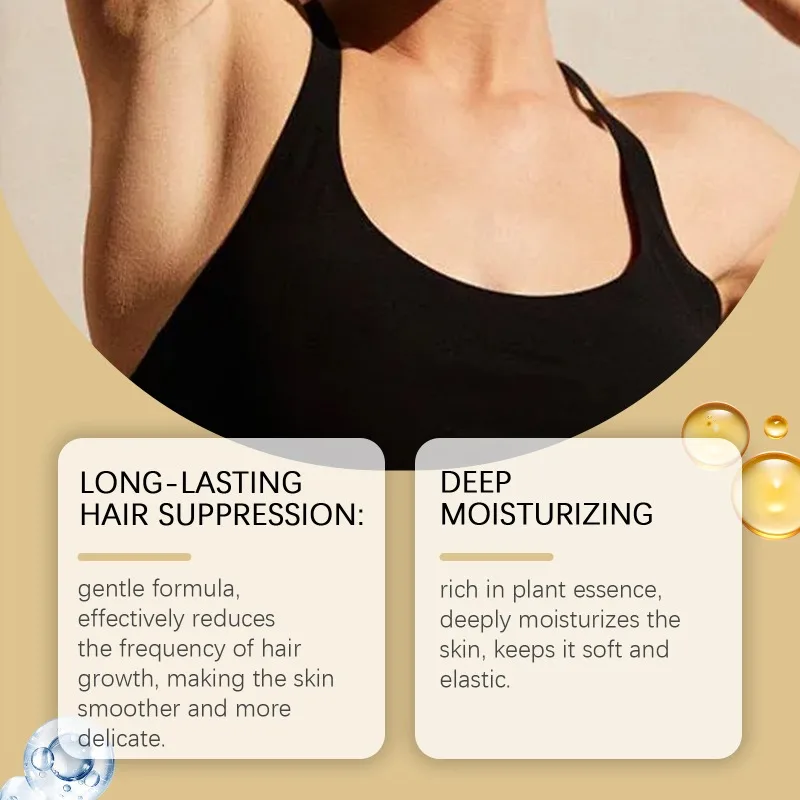 30ml Hair Removal Oil Painless Hair Removal Nourishing Skin Hair Inhibitor Body Massenger Oil Natural Repair Beauty Skin Care 3