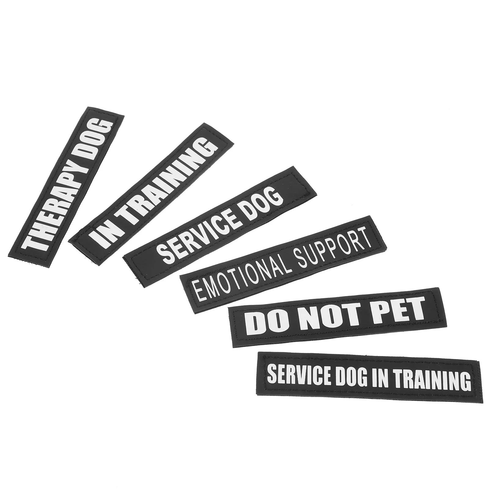 

6 Pairs Harness with Dog Vest Label Decor Reflective Stickers for Animal