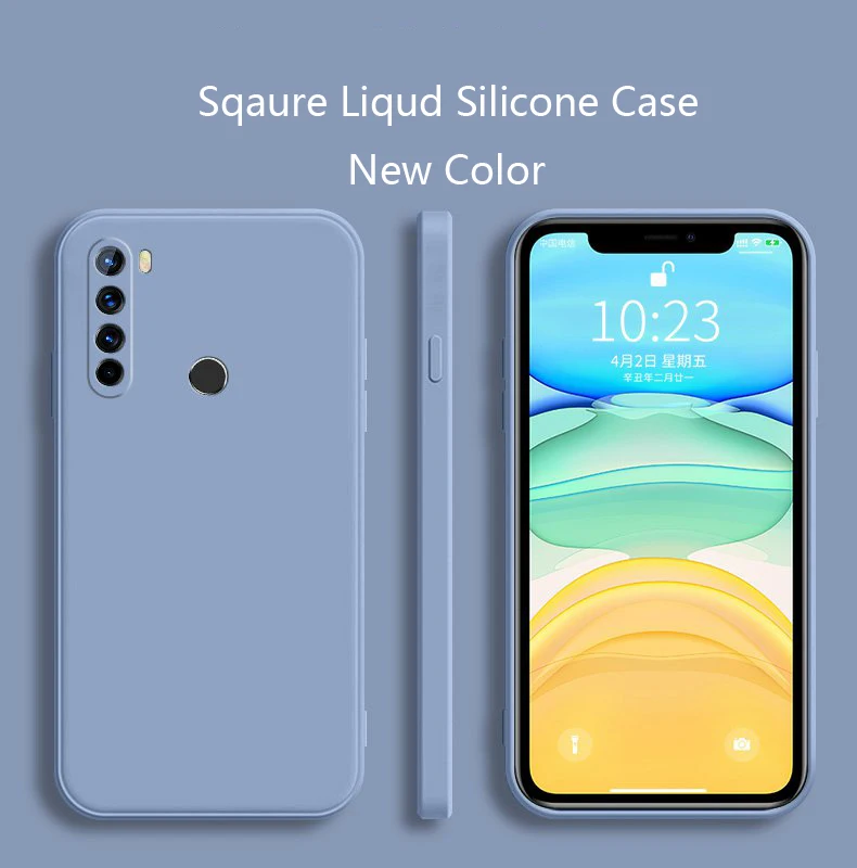 Square Silicone Matte Phone Case - Durable Protection Cover