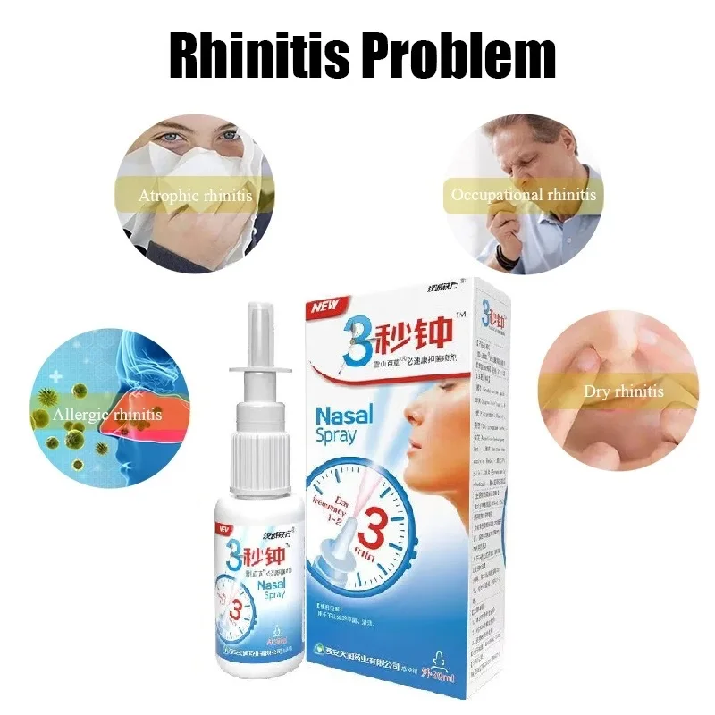 Factory 3-20Pcs 20Ml Herb Medical Spray Nasal Cure Rhinitis Sinusitis Congestion Care Nose Itch Relief Sprayer nose care spray nasal spray
