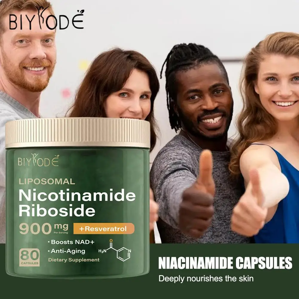 NAD Supplements Nicotinamide Riboside Capsules Natural Energy Anti-Aging Longevity Cellular Health