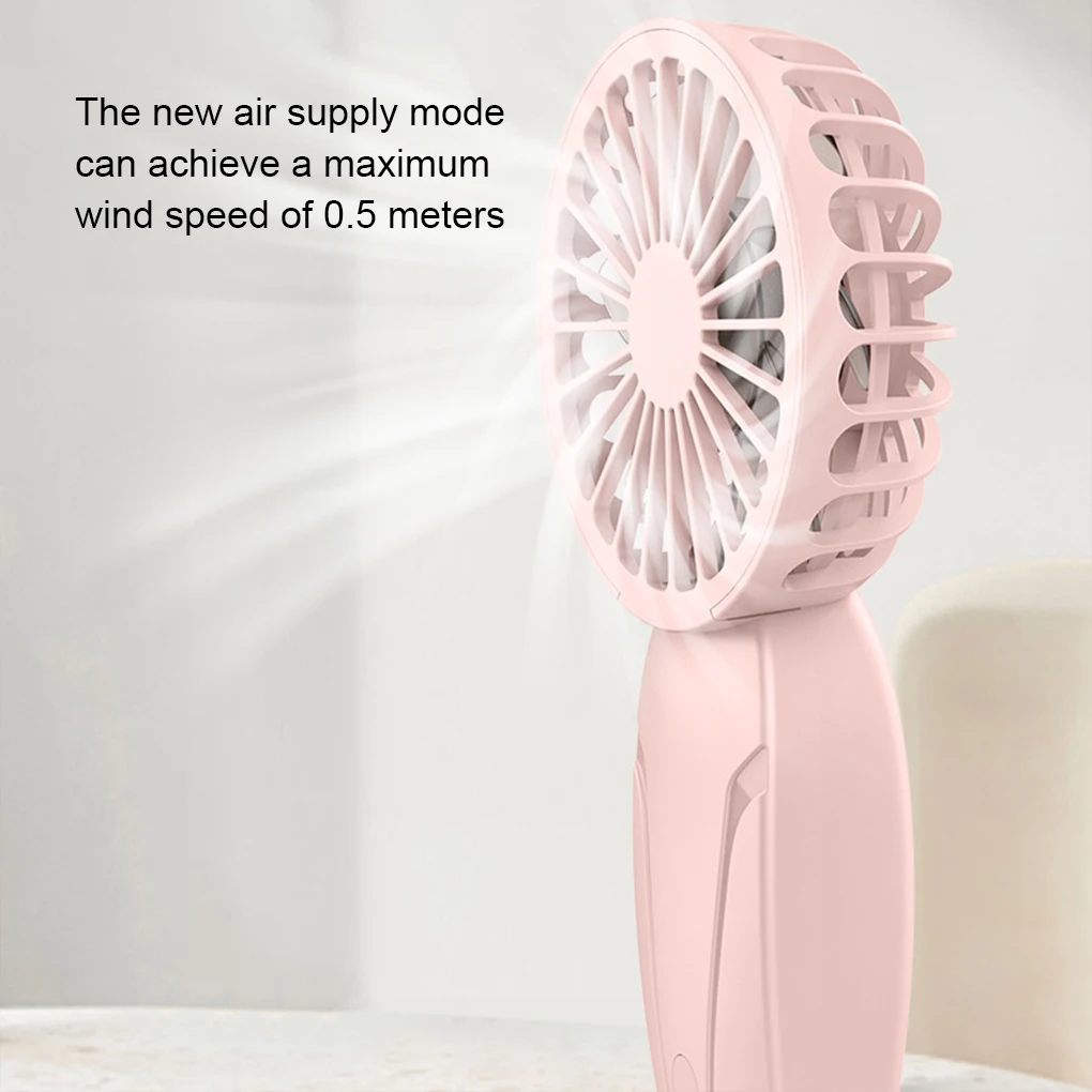 Portable Handheld Fan USB Rechargeable Small Cooling Fan Eyelash Mute Cooler Handheld Fan Strong Wind Mini Handheld Fan 2