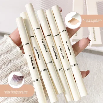 Heallor Concealer Cream Pencil Moisturising Waterproof Full Cover Dark Eye Circles Pimple Marks Double Head Foundation Concealer - Thumbnail 4