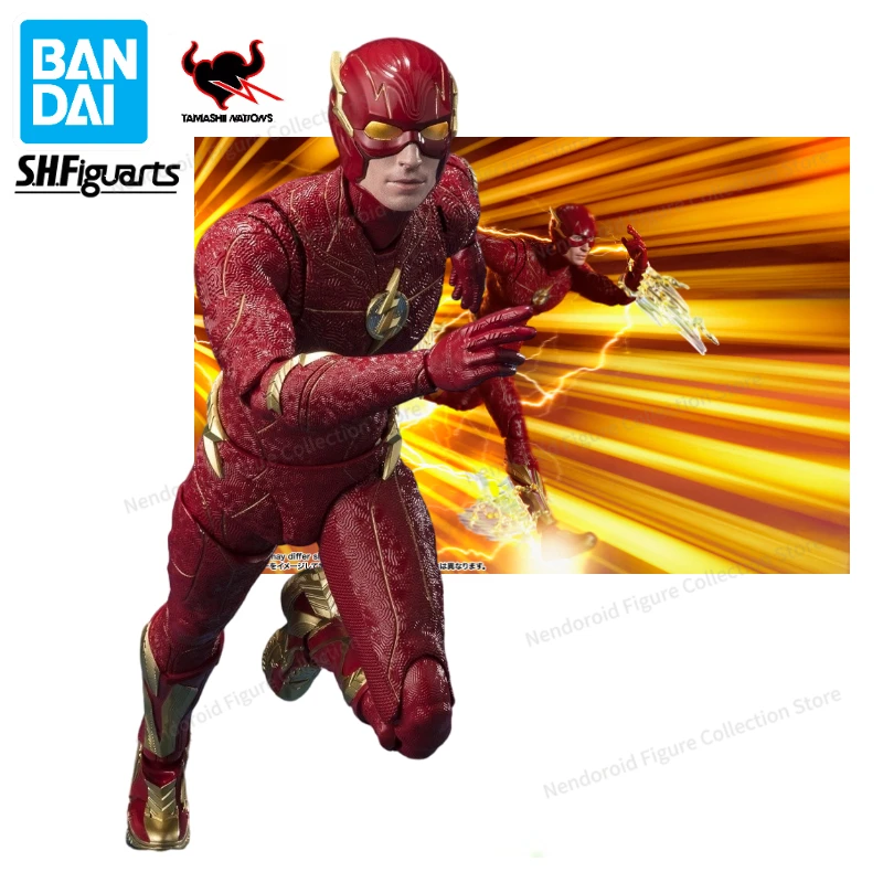 

100% Original Bandai S.H.Figuarts SHF DC Justice League The Flash Anime Action Figure Toy Gift Model Collection Hobby