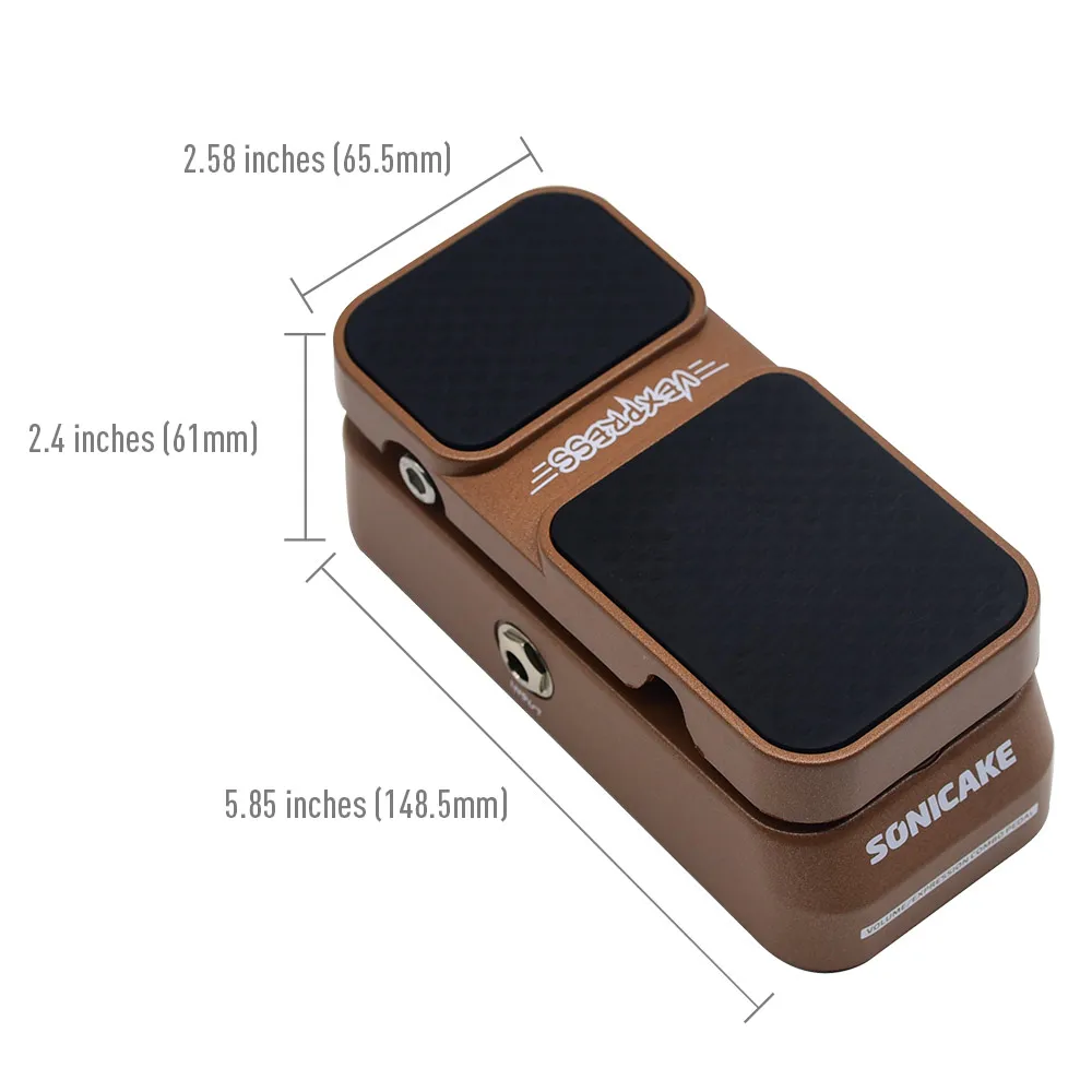 SONICAKE Volume & Expression Pedal EXP Pedal Passive Guitar Effect