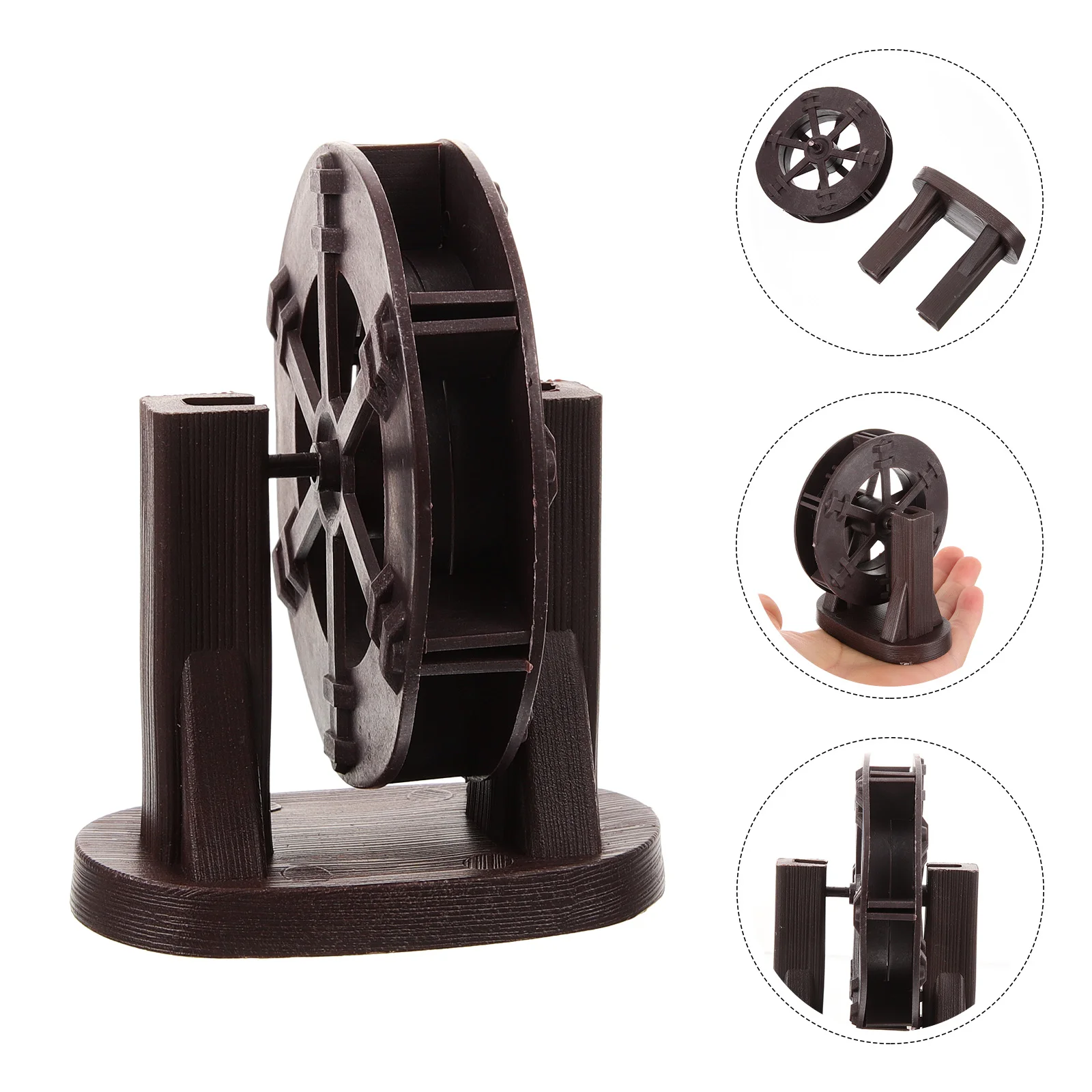 

Flower Pot Decorations Fountain Replacement Wheels Miniature Outdoor Garden Micro Plastic Pressure Washer