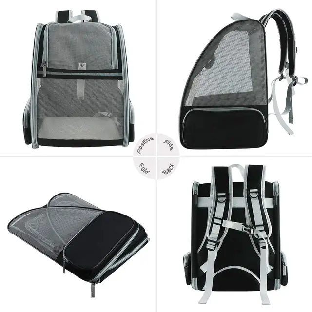 Dog Backpack Carrier for Small Large Cat, Pet, Puppy, Ventilated Pet Hiking Backpack Travel Bag, Airline Approved Cat Backpack C 4