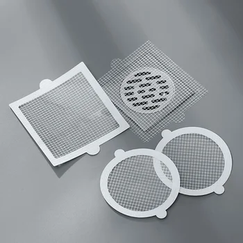 10PCS Usa E Getta Doccia Scarico Capelli Catcher Mesh Adesivi Bagno Filtro Per Capelli Netto Anti-blocco Cucina Scarico Copertura adesivi 1