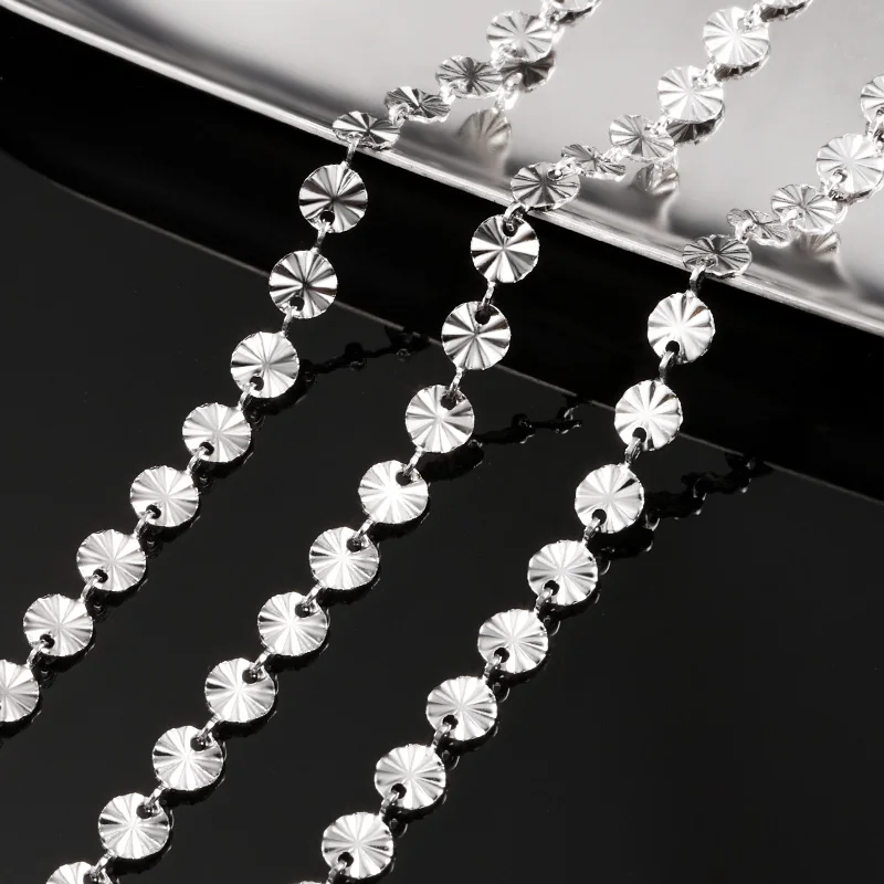 

1Meters Stainless Steel 5mm Snowflake Chain For Jewelry Making Supplies Accessories DIY Necklace Bracelet Fashion Organizer