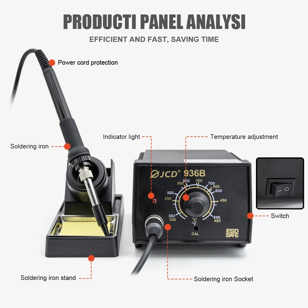 Soldering Station 60W Adjustable Temperature Anti-static 110V 220V Welding Stati
