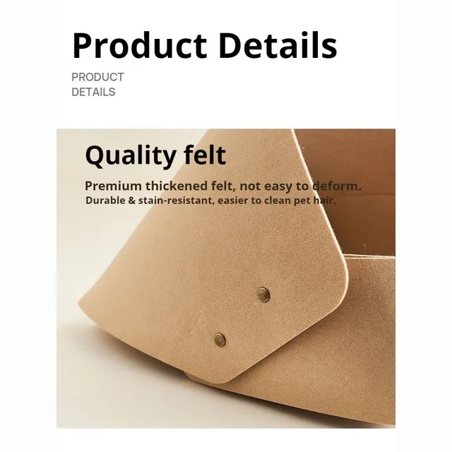 Felt Bed for Cats House With Breather Hole Dog Bed Interactive Play Toys for Cats to Hide 2 in 1 Tunnel for Cats Bed 4