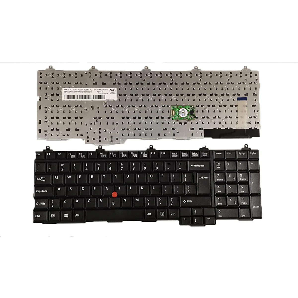 Clavier AZERTY - MP-10G86D06886 - 641181-041 pour HP Elitebook 8560p