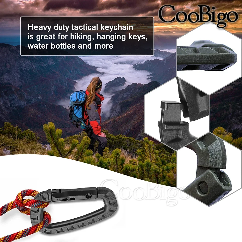 Moschettoni Tattici In Plastica - 4 Pezzi Per Zaino, Campeggio, Escursionismo E Pesca