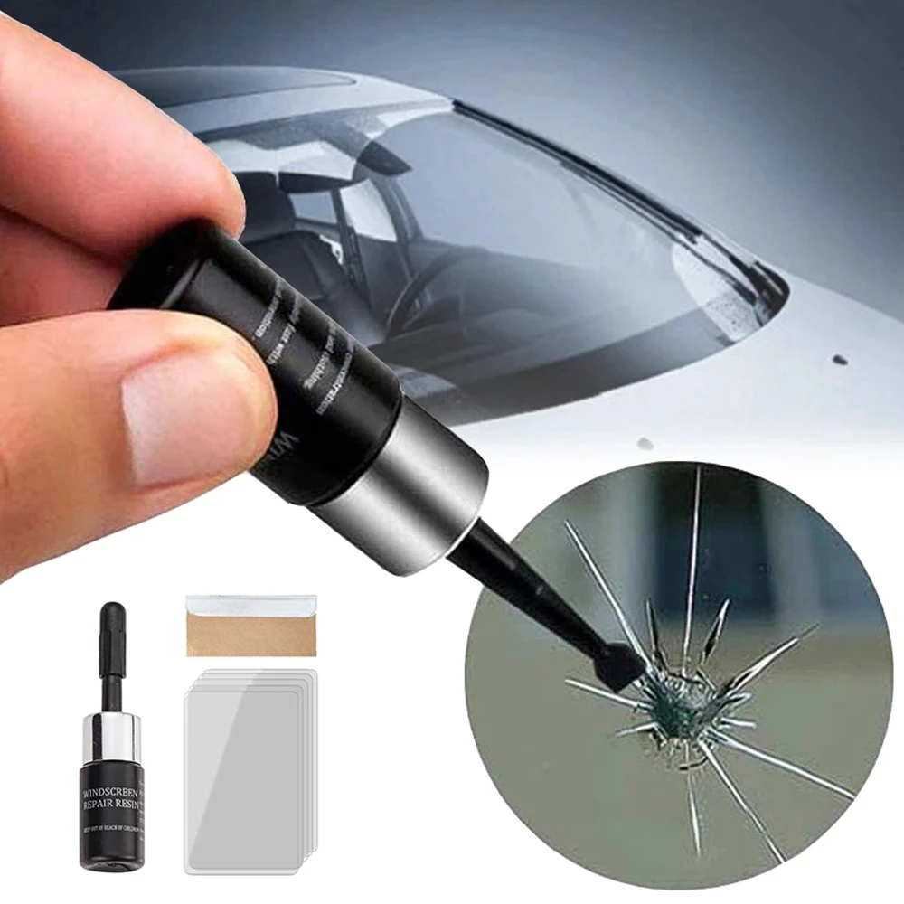 Car Glass Scratch Repair Fluid Agent Set Windscreen Window Glass Nano  Scratch Crack CrackResin Repair Agent Tools