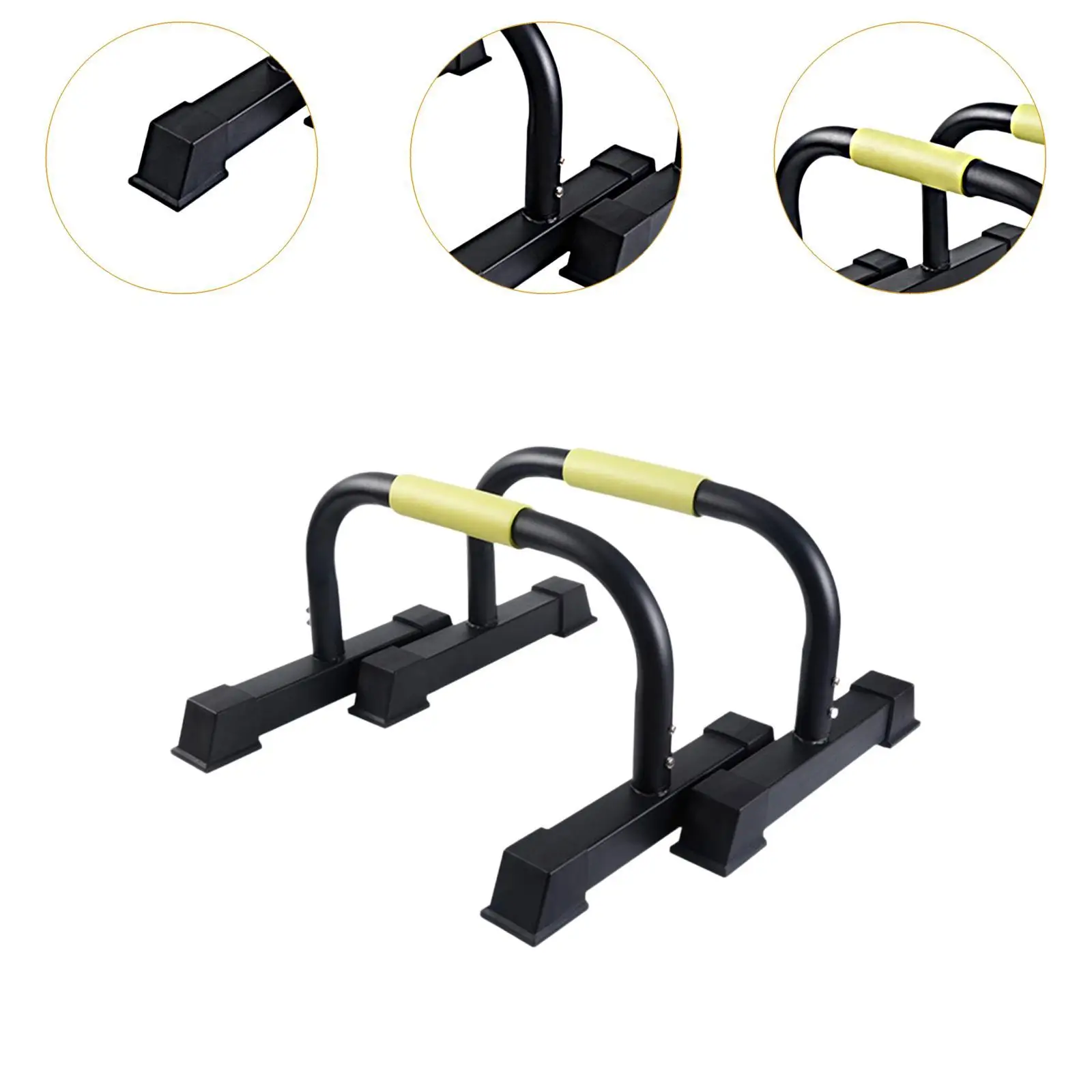 2Pcs Push up Bars Push up Stands Handles Ergonomic Grip Nonslip Heavy Duty Parallettes Bars Strength Training for Fitness Arm