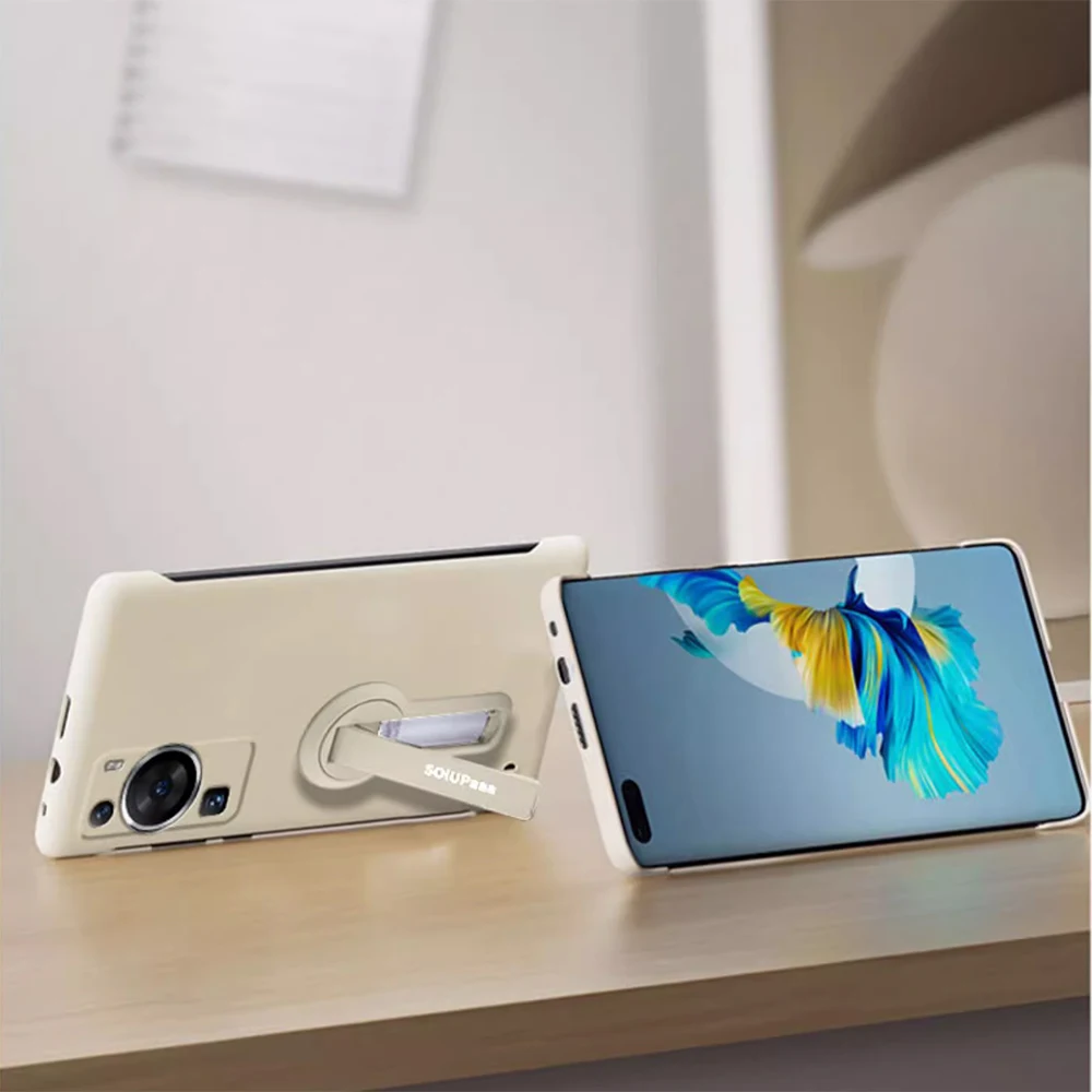 Frameless Ultra Thin Hard Phone Case with Holder