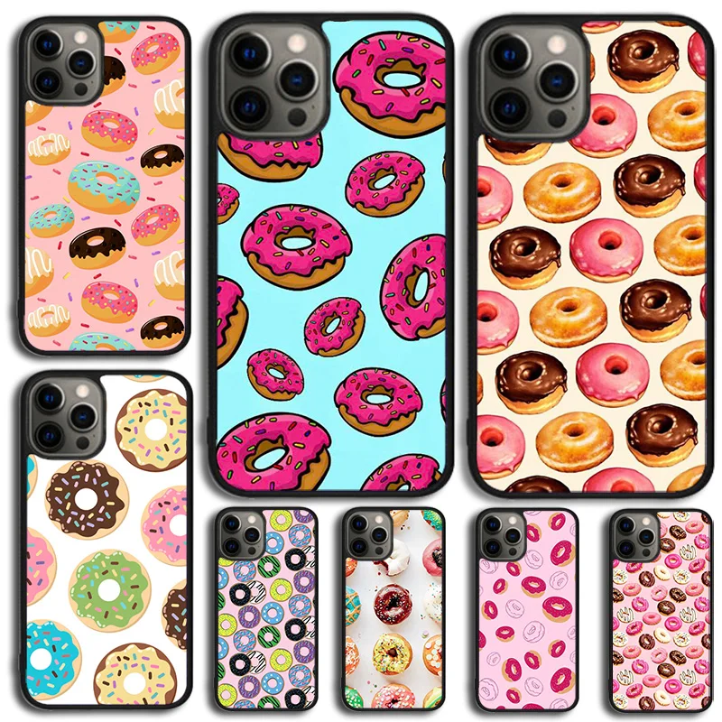 Candy Creamy Pink Donut Sprinkles Cover Per Telefono Per Iphone 15 14 Se Xr Xs 11 12 13 Mini Pro Max 6 7 8 Plus