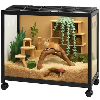Transparent Portable Hamster Cage 1