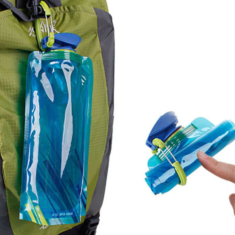 

1PC Portable Ultralight Foldable Water Bag Soft Flask Bottle Outdoor Sport Hiking Camping Water Bag Folding Water Bucket Bags