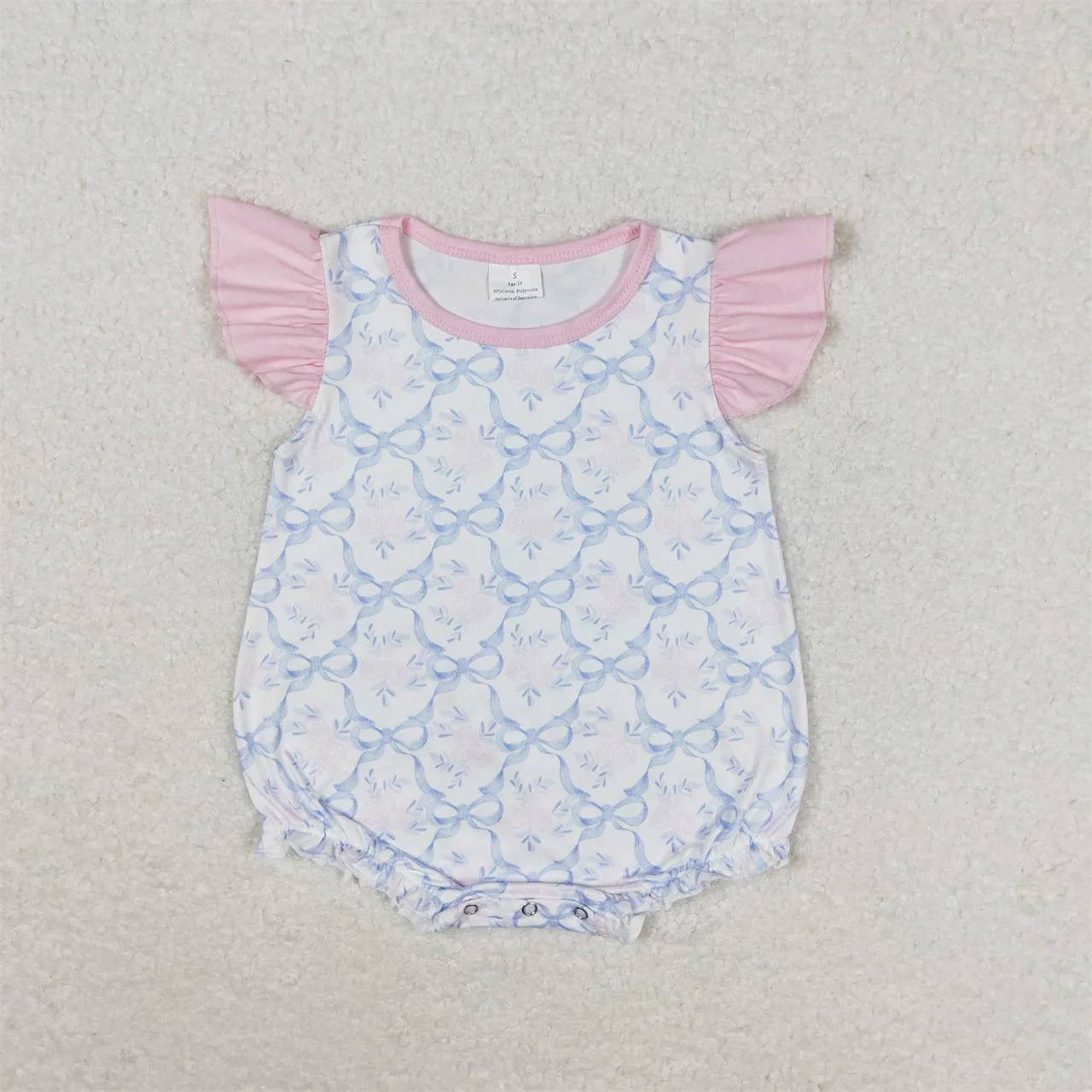 Wholesale Children Summer Newborn Romper Baby Girl Flower Bubble Jumpsuit Kids Toddler Infant Floral One-piece Clothing 2