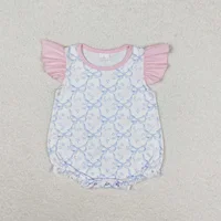 Wholesale Children Summer Newborn Romper Baby Girl Flower Bubble Jumpsuit Kids Toddler Infant Floral One-piece Clothing 2