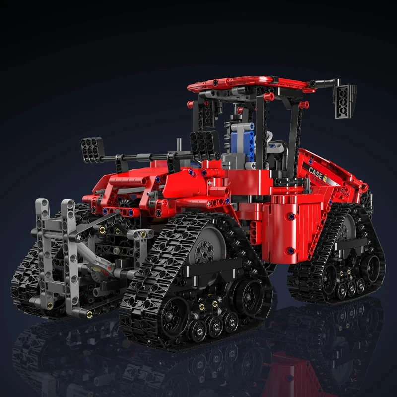 NEW 1698Pcs Technical Pneumatic Crawler Tractor Building Block MOC