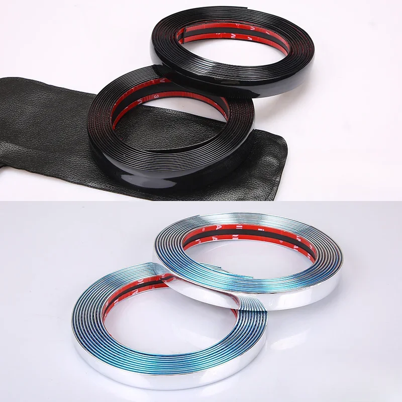 Striscia Cromata Autoadesiva Per Auto - 20mm X 5m, Decorazione E Protezione - Foto 9