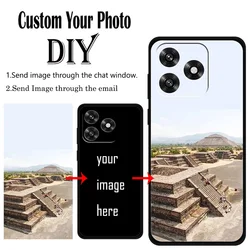 Customizable Wedding Photo Phone Case - Soft Silicone Cover, DIY Design for Honor Play10A (Custom Black Case)