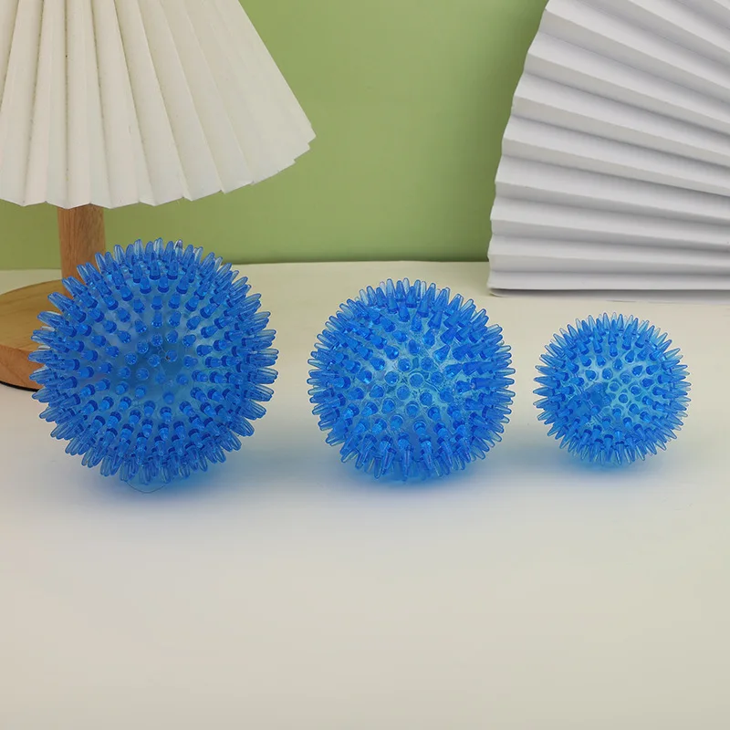 Bite Resistant Pet Chew Ball Toys for Small Large Dogs Elastic Buoyant Squeaky Puppy Big Dog Toy Border Shepherd Collie Supplies 3